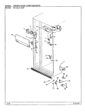 FRESH FOOD COMPARTMENT Diagram and Parts List for RC22LA-3AW BS32D Admiral Refrigerator