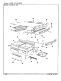 CHEST OF DRAWERS Diagram and Parts List for RB18KA-4AW BG42C Admiral Refrigerator