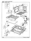FREEZER COMPARTMENT Diagram and Parts List for RB18KA-4AW BG42C Admiral Refrigerator