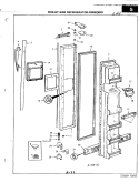 FREEZER DOOR Diagram and Parts List for RC24CA-3AI 3N48B Magic Chef Refrigerator