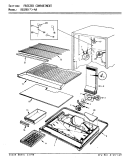 FREEZER COMPARTMENT Diagram and Parts List for RB19KN-4A AG65D Magic Chef Refrigerator