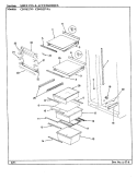 SHELVES & ACCESSORIES Diagram and Parts List for CDNS22V9A BR36F Admiral Refrigerator