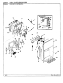 ICE & WATER DISPENSER Diagram and Parts List for CDNS22V9A BR36F Admiral Refrigerator