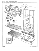 FRESH FOOD COMPARTMENT Diagram and Parts List for RB17KA-0AL BG24A Admiral Refrigerator
