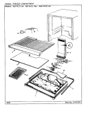 FREEZER COMPARTMENT Diagram and Parts List for RB17KA-0AL BG24A Admiral Refrigerator