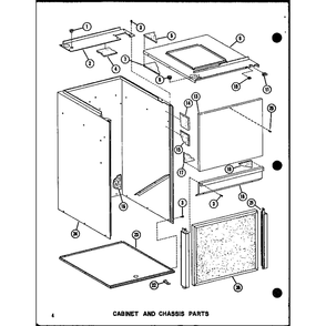 Cabinet And Chassis Parts Diagram and Parts List for VBCH35 P55895-2C Amana Air Conditioner
