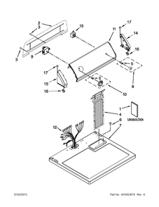 Part Location Diagram of W10536504 Whirlpool PNL & BRKT Assembly 29