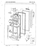 FRESH FOOD DOOR Diagram and Parts List for RC24CA-3AI 3N80A Magic Chef Refrigerator