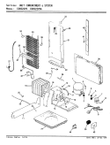 UNIT COMPARTMENT & SYSTEM Diagram and Parts List for CDNS22V9A BR36A Admiral Refrigerator