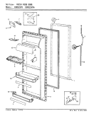 FRESH FOOD DOOR Diagram and Parts List for CDNS22V9A BR36A Admiral Refrigerator
