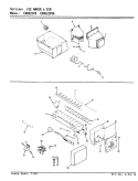 ICE MAKER & BIN Diagram and Parts List for CDNS22V9 AR35A Admiral Refrigerator