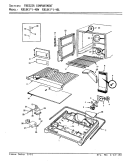 FREEZER COMPARTMENT Diagram and Parts List for RB18KA-4BW BG46A Admiral Refrigerator