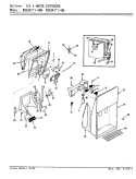 ICE & WATER DISPENSER Diagram and Parts List for RB18KA-4BW BG46A Admiral Refrigerator