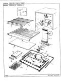 FREEZER COMPARTMENT Diagram and Parts List for RB23KA-4A BG95C Magic Chef Refrigerator