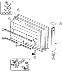 FREEZER DOOR Diagram and Parts List for JRTDE228B  Jenn-Air Refrigerator