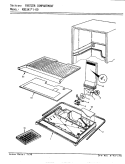 FREEZER COMPARTMENT Diagram and Parts List for RB15KA-00 AG09A Magic Chef Refrigerator