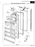 FRESH FOOD DOOR Diagram and Parts List for RNC20AA-3A 3M51B Magic Chef Refrigerator