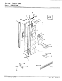 FREEZER DOOR Diagram and Parts List for KBDS24L92KA AP82A Admiral Refrigerator