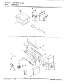 ICE MAKER & BIN Diagram and Parts List for KBDS24L92KA AP82A Admiral Refrigerator