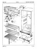 FRESH FOOD COMPARTMENT Diagram and Parts List for BNT15H4A 7A69A Maytag Refrigerator