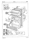 DOORS Diagram and Parts List for BNT15H4A 7A69A Maytag Refrigerator