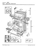 DOORS Diagram and Parts List for RB18JA-4AW 9A32A Admiral Refrigerator