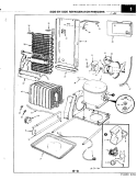 UNIT COMPARTMENT & SYSTEM Diagram and Parts List for RNC20AN-3A 3M65A Magic Chef Refrigerator