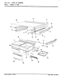 CHEST OF DRAWERS Diagram and Parts List for RB18JN-4AW 9A32B Admiral Refrigerator