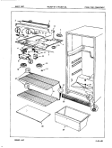 FRESH FOOD COMPARTMENT Diagram and Parts List for RB15EY-2A 5E32A Magic Chef Refrigerator