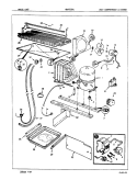 UNIT COMPARTMENT & SYSTEM Diagram and Parts List for NDNT229GA 5E69A Maytag Refrigerator
