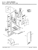 FREEZER COMPARTMENT Diagram and Parts List for RC24KN-3AW AS82A Magic Chef Refrigerator