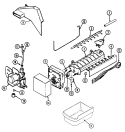 OPTIONAL ICE MAKER KIT (ICE - 25) Diagram and Parts List for GT21A93V  Maytag Refrigerator