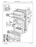 DOORS Diagram and Parts List for RB17EN-2A 7C03A Magic Chef Refrigerator
