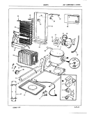 UNIT COMPARTMENT & SYSTEM Diagram and Parts List for NNS207GA 5N61A Maytag Refrigerator