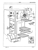 FREEZER COMPARTMENT Diagram and Parts List for NNS207GA 5N61A Maytag Refrigerator