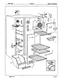 FREEZER COMPARTMENT Diagram and Parts List for NENS207GA 7L31A Maytag Refrigerator