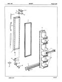 FREEZER DOOR Diagram and Parts List for NENS207GA 7L31A Maytag Refrigerator