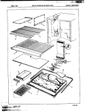 FREEZER COMPARTMENT Diagram and Parts List for RB17FA-2A 7C13A Magic Chef Refrigerator