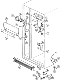 FRESH FOOD COMPARTMENT Diagram and Parts List for SILVER22  International Refrigerator