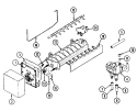 ICE MAKER Diagram and Parts List for SILVER22  International Refrigerator