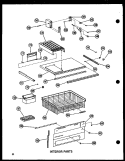 INTERIOR PARTS Diagram and Parts List for BC20K P602351W Amana Refrigerator