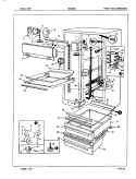 FRESH FOOD COMPARTMENT Diagram and Parts List for NNS228GA 5N69A Maytag Refrigerator