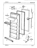 FRESH FOOD DOOR Diagram and Parts List for NENS228GZA 7L33A Maytag Refrigerator