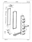 FREEZER DOOR Diagram and Parts List for NENS228GZA 7L33A Maytag Refrigerator