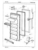 FRESH FOOD DOOR Diagram and Parts List for NENS248GZA 7L37A Maytag Refrigerator