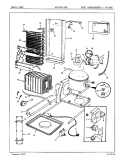 UNIT COMPARTMENT & SYSTEM Diagram and Parts List for RC24FY-3PW 5N59A Magic Chef Refrigerator