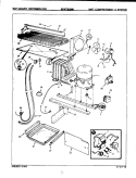 UNIT COMPARTMENT & SYSTEM Diagram and Parts List for BDNT22H9H 7B22A Admiral Refrigerator
