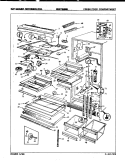 FRESH FOOD COMPARTMENT Diagram and Parts List for BDNT22H9A 7B22A Admiral Refrigerator