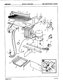 UNIT COMPARTMENT & SYSTEM Diagram and Parts List for DNT22H9LH 7B06B Admiral Refrigerator