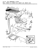 UNIT COMPARTMENT & SYSTEM Diagram and Parts List for RB19HN-1AF 8C66A Magic Chef Refrigerator